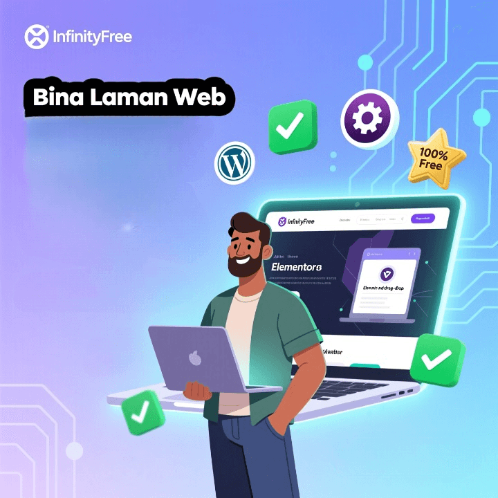 Bina Laman Web Tersuai 100% Percuma pada 2025: Panduan (Survival Guide) untuk Bukan Ahli Teknikal Cover