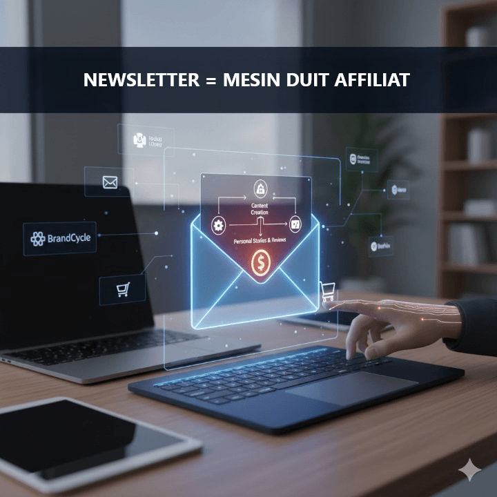 Mengubah Newsletter Anda Jadi Mesin Duit Affiliate: Panduan Praktikal Untuk Pencipta Kandungan Cover