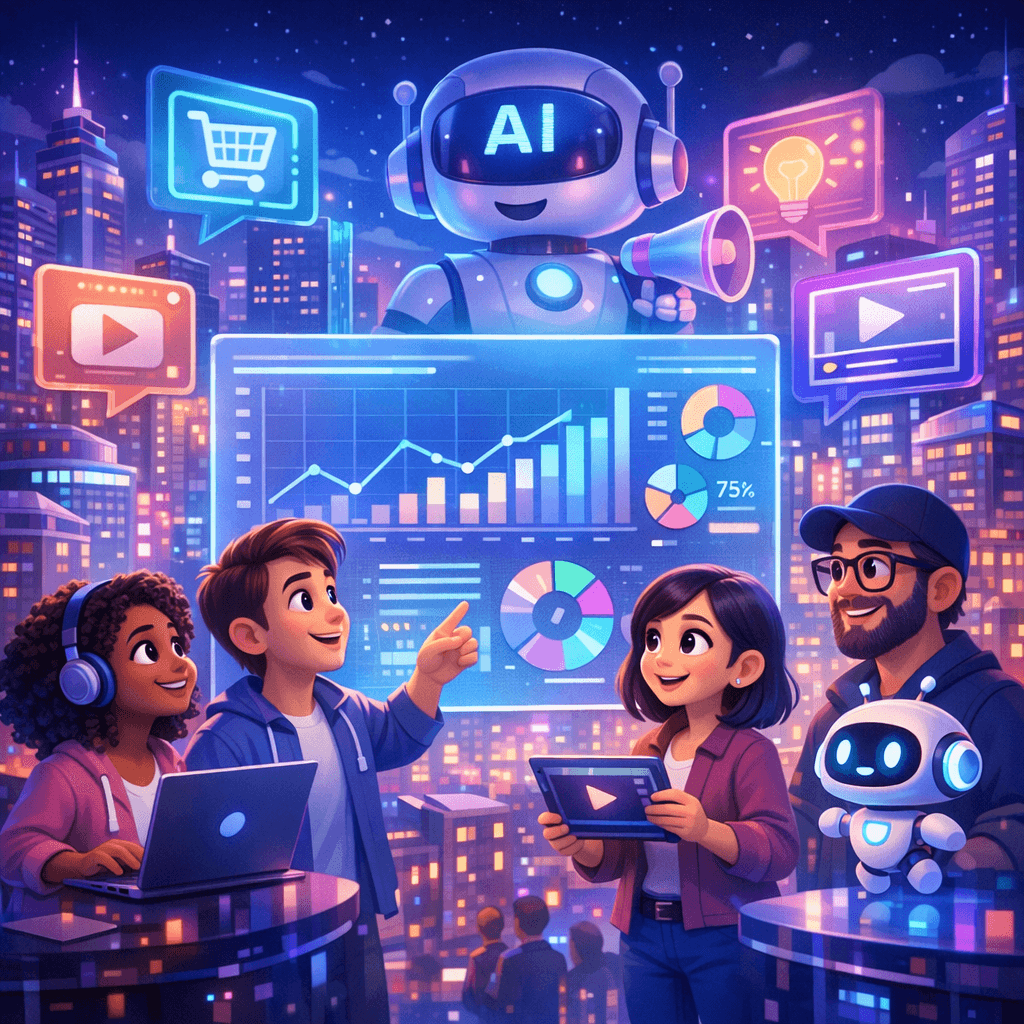 Masa Depan AI dalam Pemasaran Kandungan 2026 Cover