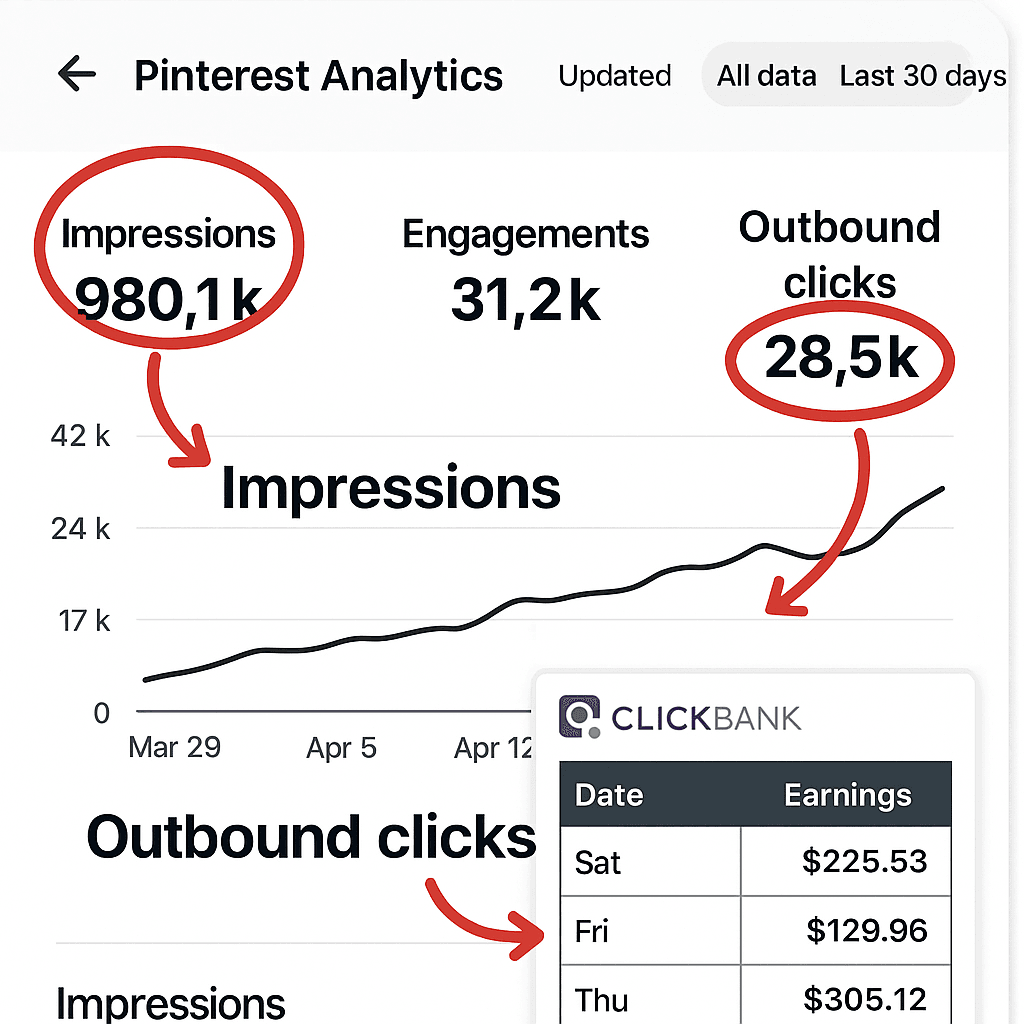 Rahsia Pinterest Affiliate Marketing 2025: Dari Board Kosong ke Mesin Trafik Cover
